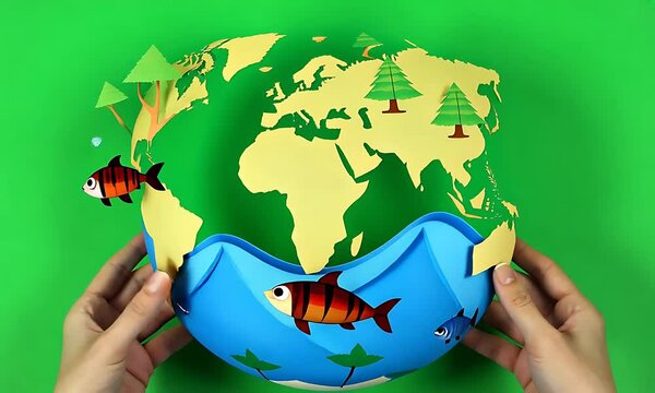 save the planet, green screen