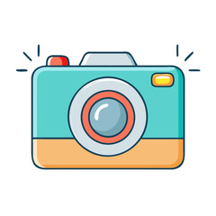 camera on icon, camera on vector illustration-simple illustration of camera on, perfect for camera on logos and icons