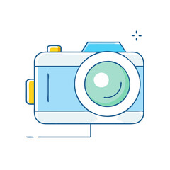 camera on icon, camera on vector illustration-simple illustration of camera on, perfect for camera on logos and icons