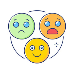 emoji reactions icon, emoji reactions vector illustration-simple illustration of emoji reactions, perfect for emoji reactions logos and icons