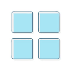 grid view icon, grid view vector illustration-simple illustration of grid view, perfect for grid view logos and icons
