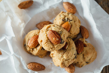 walnuts and almonds