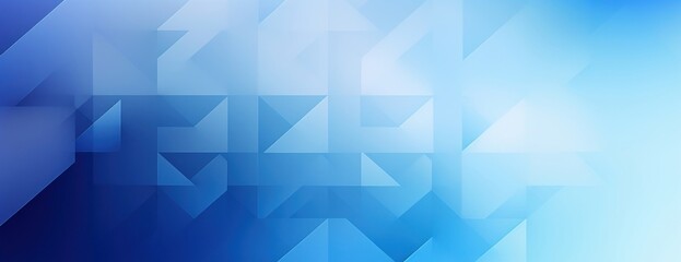 Fototapeta premium Geometric blue and white background abstract art abstract background.
