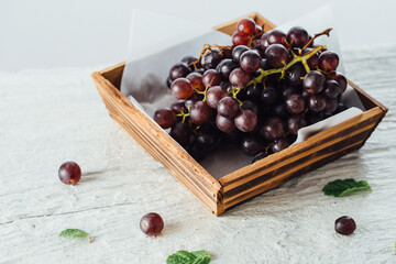 grape in basket