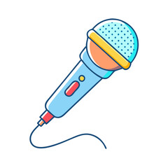 microphone icon, microphone vector illustration-simple illustration of microphone, perfect for microphone logos and icons