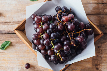 grape in basket