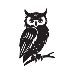 owl sitting on a branch