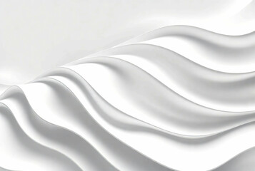 Abstract White Waves pattern Vector Background