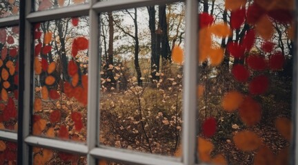 Fototapeta premium Autumn Flat Lay: Warm Colors of Fall