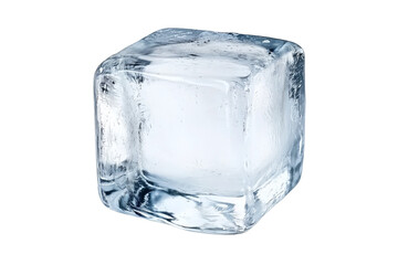Obraz premium Ice cube isolated on white background, AI
