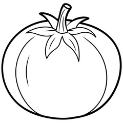 Modern Tomato Line Art Graphics