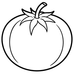 Modern Tomato Line Art Graphics