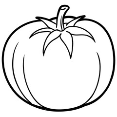 Modern Tomato Line Art Graphics