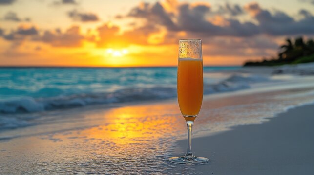 Sunset Beach Cocktail Drink