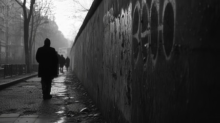 The Berlin Wall graffiti-covered remnants stand as a historical monument to division and reunification.