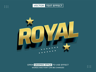 royal 3d text effect, font effect, 3d font for title