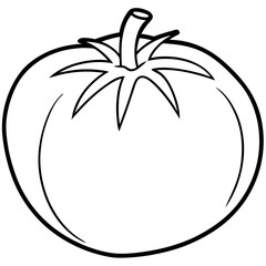 Modern Tomato Line Art Graphics