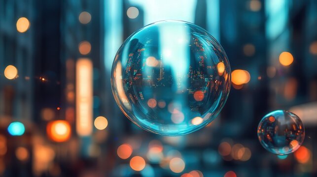 economic bubble forming with overvalued stocks and speculative trading behavior.