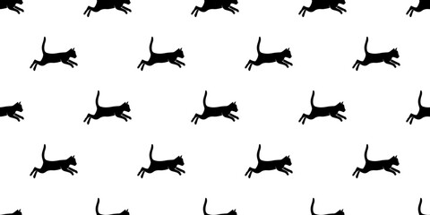 cat pattern background. cat silhouette pattern background. Seamless pattern with silhouettes of cats.