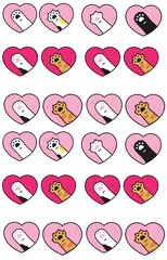 Paws cat cute kawaii design minimalist 