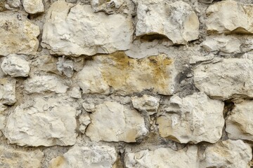 Rough white stone wall texture and shadows. AI image