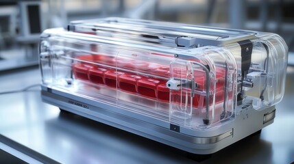 portable organ printer that fabricates replacement tissues on demand using stem cells.