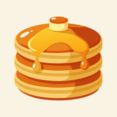 Fluffy Pancakes with Syrup