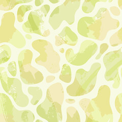 Abstract watercolor brush stroke, smear in organic shapes seamless pattern.
