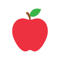 red apple vector illustration
