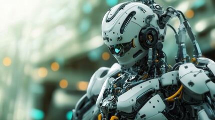 Fototapeta premium robotic surgeon that performs operations with microscopic precision