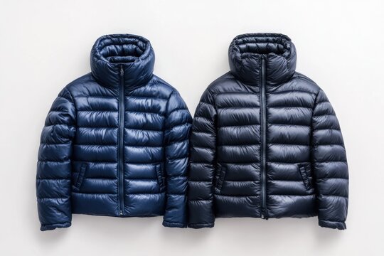 Two jackets lying next to each other, possibly abandoned or waiting for their owners
