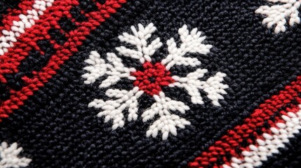 Nordic snowflake pattern for stylish winter men's coats