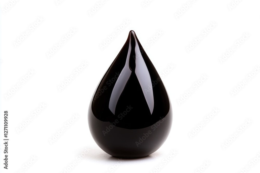Aufkleber a decorative vase with a unique tear shape design placed on a white background