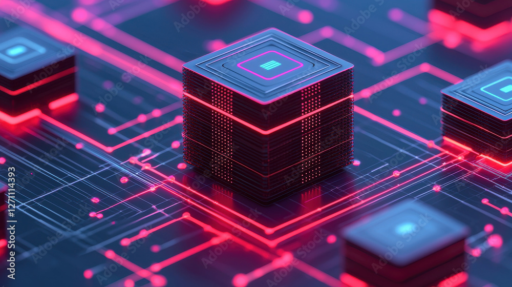 Poster data processing system, cyber inspired workflow system with ai driven technology and vibrant colors