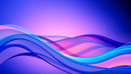 Obraz premium AI Generative. Abstract Curve Lines Background – Vibrant Gradient Design. 94