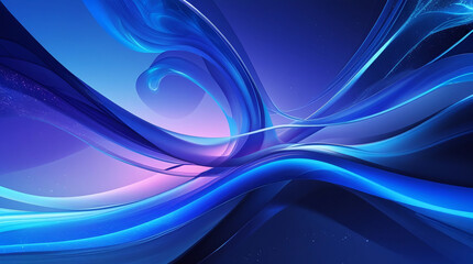 AI Generative. Abstract Curve Lines Background &ndash; Vibrant Gradient Design. 96