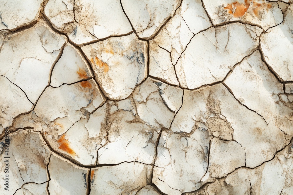 Poster a close-up view of a cracked surface on a building, suitable for use in urban or construction-themed