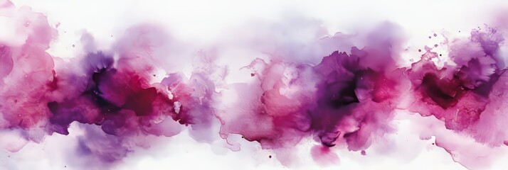 Fototapeta premium Abstract Blush And Lavender Watercolor Wash, Elegant Background With Delicate Floral Hints