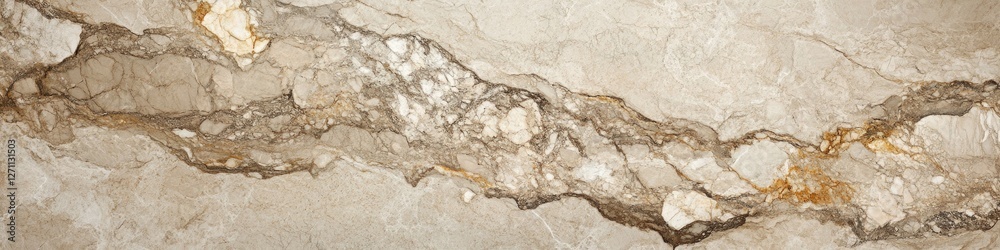 Poster a detailed view of a worn stone wall with visible cracks and erosion