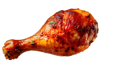 Grilled chicken isolated on Transparent Background.