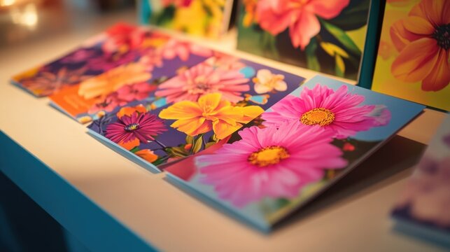 A table with a bunch of cards and envelopes, ideal for party planning or event organization