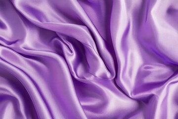 Fototapeta premium Flowing purple silk fabric, soft texture and lighting. AI generated