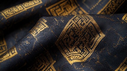intricate weave of jacquard patterns in luxury men's clothing