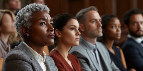 A group of people seated in a row, possibly friends or colleagues