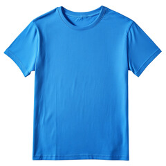Blue T-shirt on a transparent background PNG
