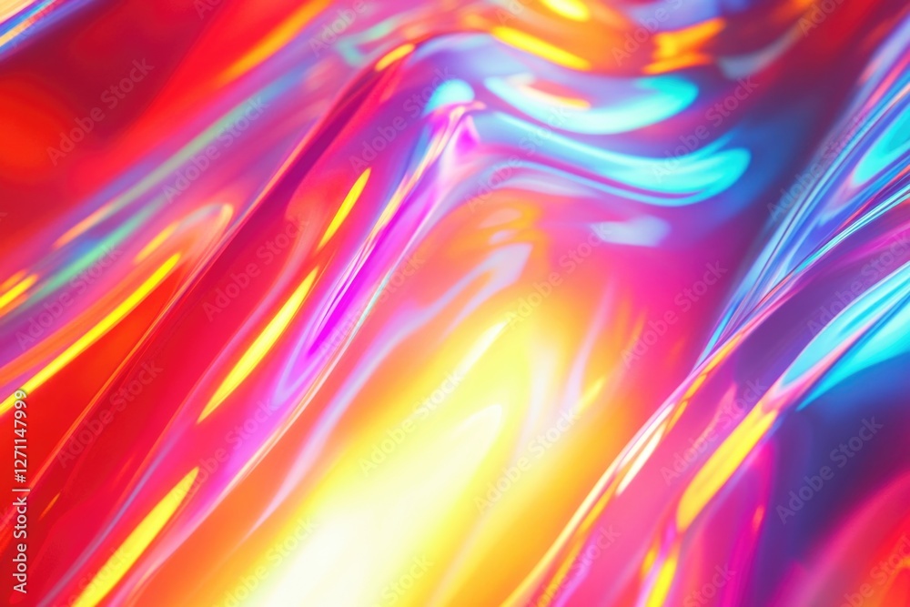 Poster a vibrant and bright close-up of a colorful background