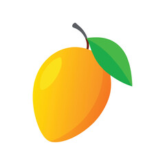 mango vector art on white background