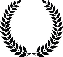 Obraz premium Laurel wreath icon on white background. Vector
