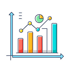 bar graph icon, bar graph vector illustration-simple illustration of bar graph, perfect for bar graph logos and icons