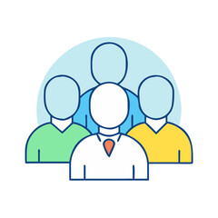 group of people icon, group of people vector illustration-simple illustration of group of people, perfect for group of people logos and icons